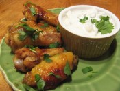 Verde Wings with Cilantro Dipping Sauce