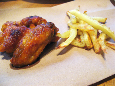 Red Hot Wings and Oven Fries