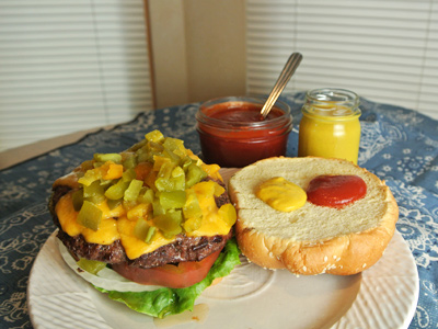 Hatch-Green-Chile-and-Cheese-Burgers-with-Homemade-Mustard-and-Ketchup-2